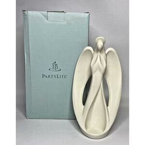 PartyLite Infinity Angel Tealight Holder Retired NIB P17E/P90398